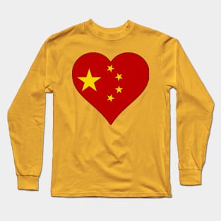 Chinese flag Long Sleeve T-Shirt